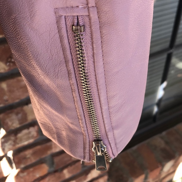 Love Tree pink faux leather bomber jacket. Lowest price today! - Picture 10 of 16